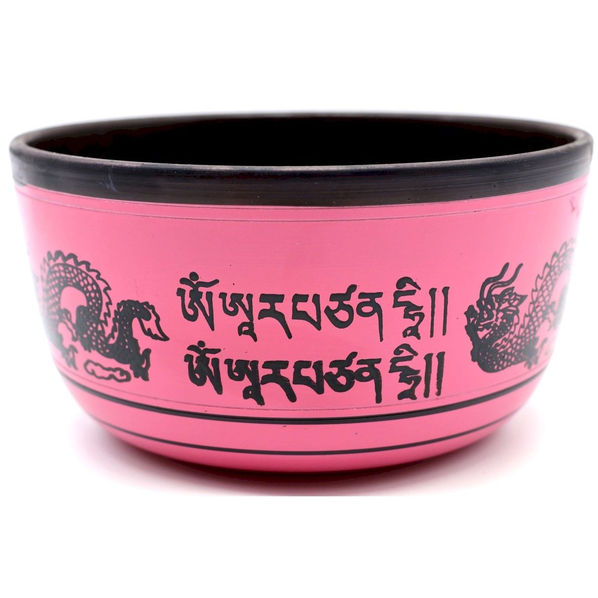 Bol Chantant Tibétain Aluminium Dragon Rose 850 g
