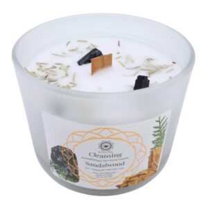 Bougie Green Tree « Nettoyage » – Tourmaline Noire + Santal, 256 g