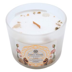 Bougie Green Tree « Triangle d'Or » – Lotus, 256 g