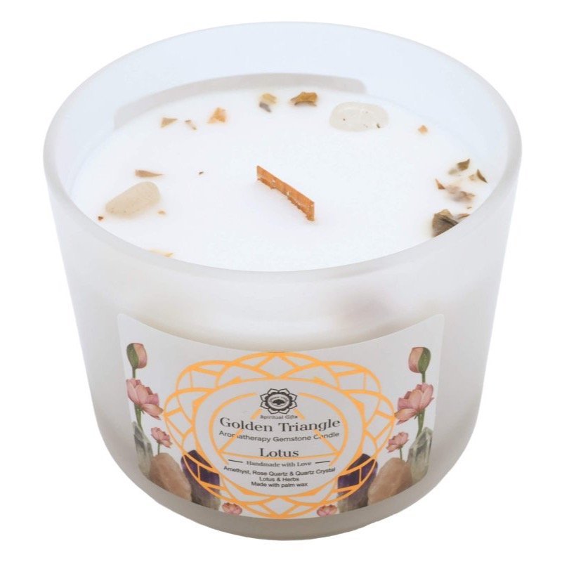 Bougie Green Tree « Triangle d'Or » – Lotus, 256 g