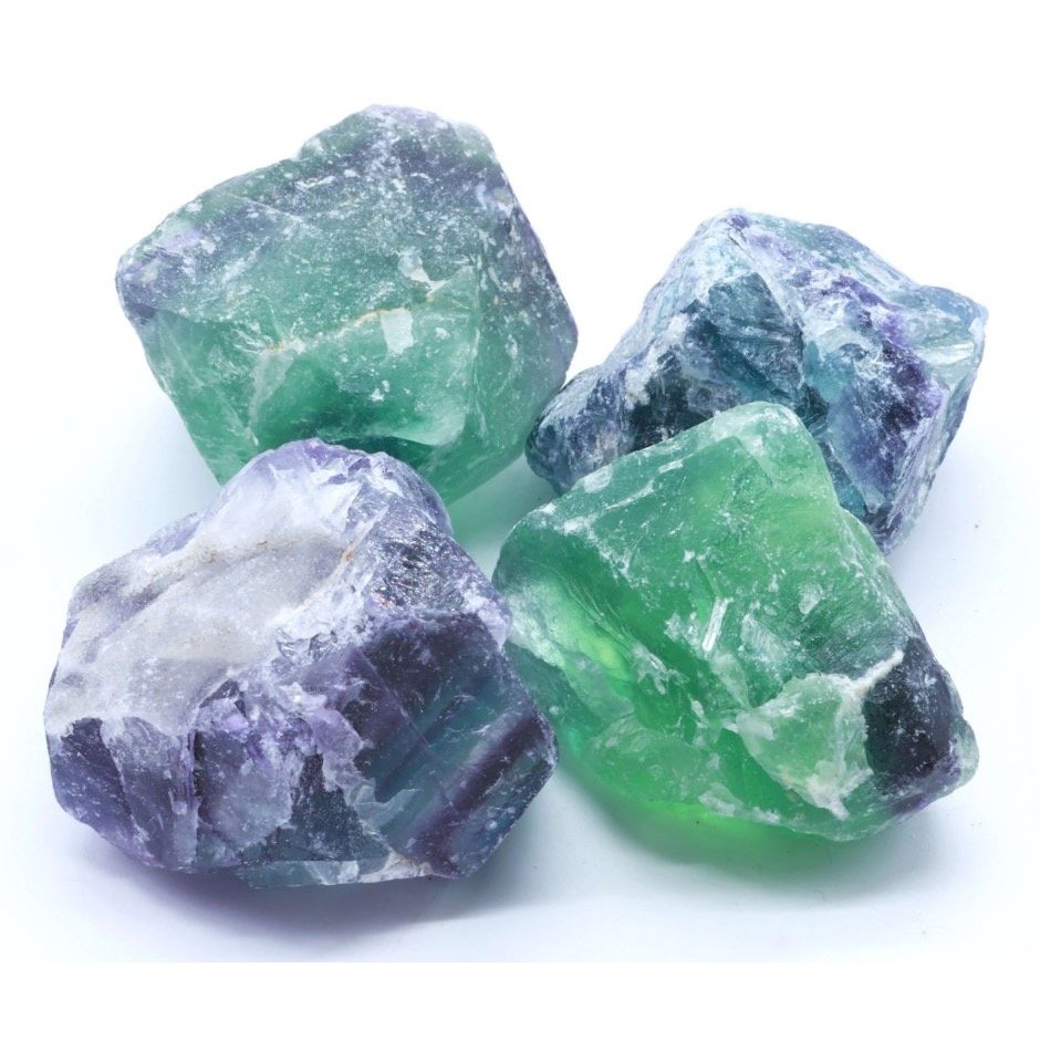 Fluorite Multi 'AAA' brute – Lot de 200 g
