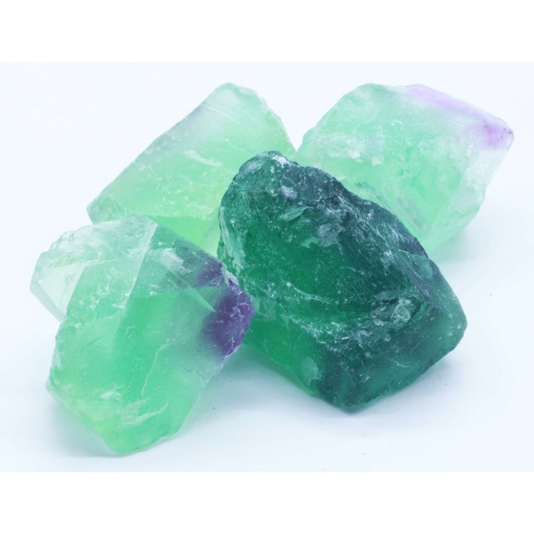 Fluorite verte 'AAA' brute – Lot de 200 g