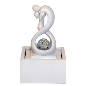 Fontaine d'Intérieur Amour Infini Blanc – 30 cm