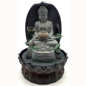 Fontaine d'Intérieur Bouddha Nature et Bol – 29 cm