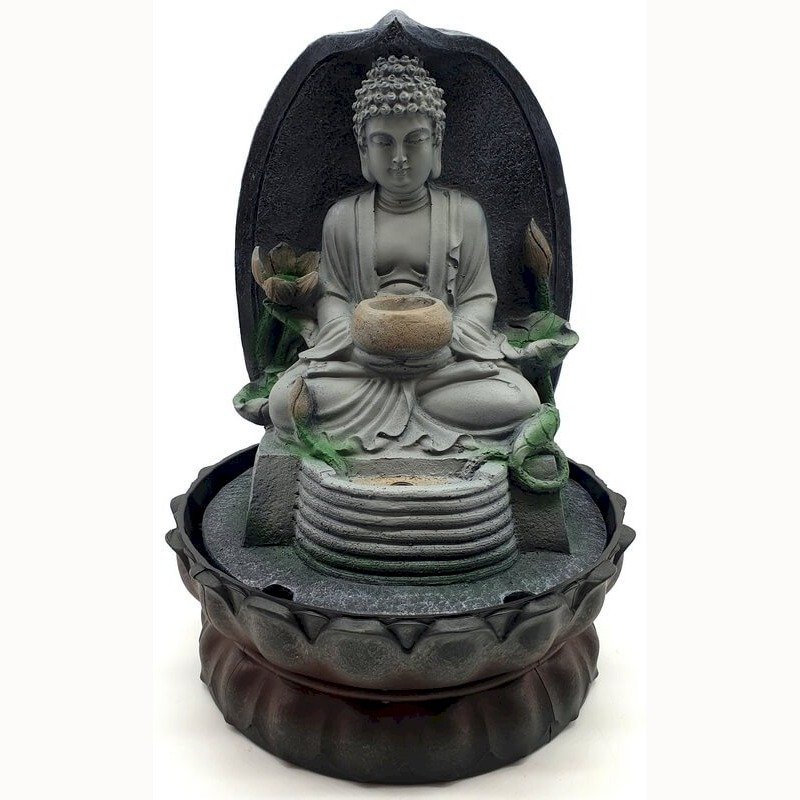 Fontaine d'Intérieur Bouddha Nature et Bol – 29 cm