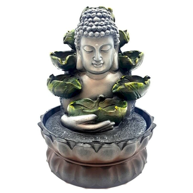 Fontaine d'Intérieur Buste Bouddha et Cascade – 28 cm