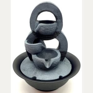 Fontaine d'Intérieur Double Anneaux – 29 cm