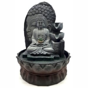 Fontaine d'Intérieur Double Bouddha – 29 cm