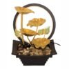 Fontaine d'Intérieur Fleurs de Forêt et Cerceau LED – 30 cm