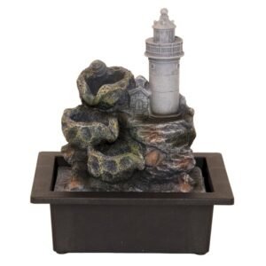 Fontaine d'Intérieur Phare Isolé – 27 cm