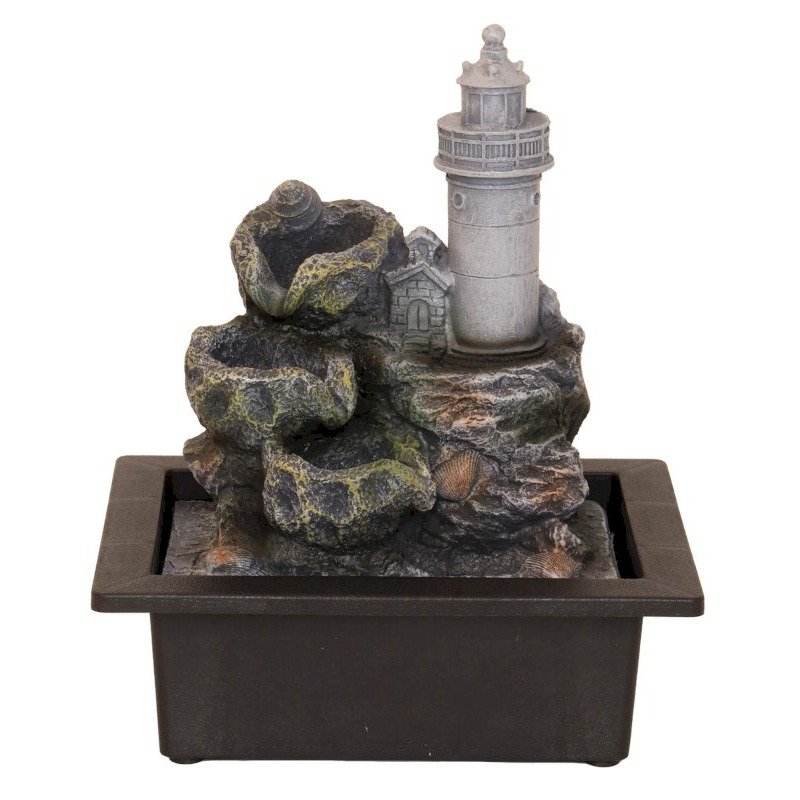 Fontaine d'Intérieur Phare Isolé – 27 cm