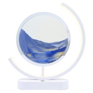 Lampe à Sable Mouvant Design 32 cm – Bleu