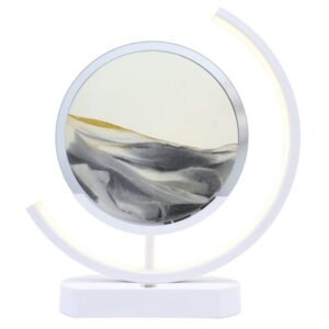 Lampe à Sable Mouvant Design 32 cm – Gris