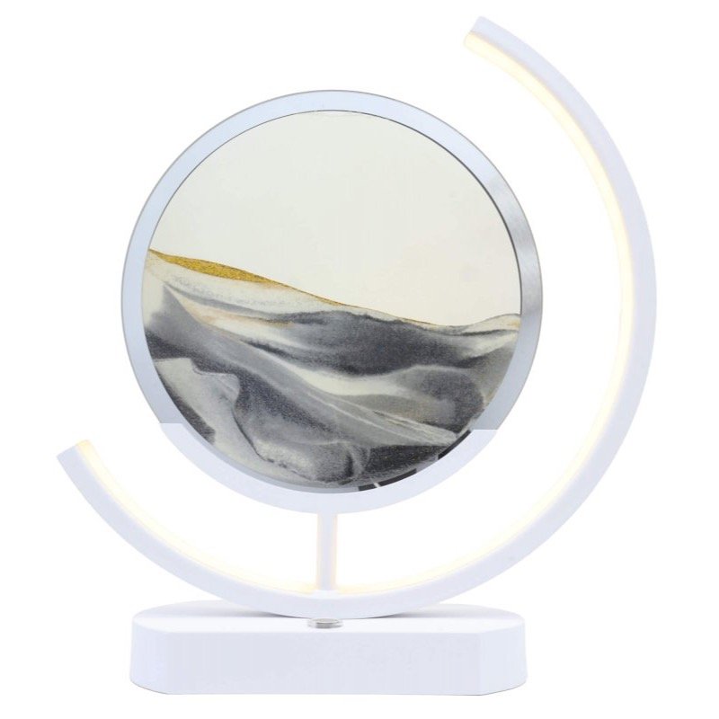 Lampe à Sable Mouvant Design 32 cm – Gris