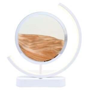 Lampe à Sable Mouvant Design 32 cm – Orange