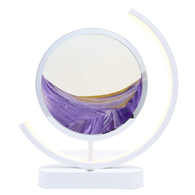 Lampe à Sable Mouvant Design 32 cm – Violet