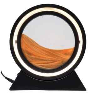 Lampe à Sable Mouvant Réversible 24 cm – Orange