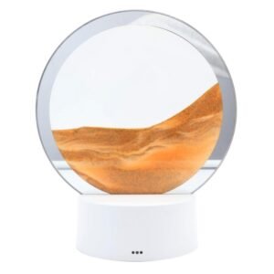 Lampe à Sable Mouvant Ronde 18 cm – Orange