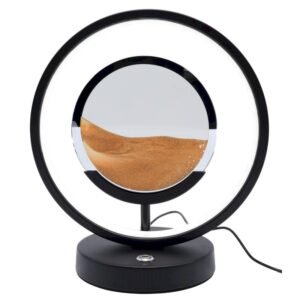 Lampe à Sable Mouvant Tour Design 31 cm – Orange