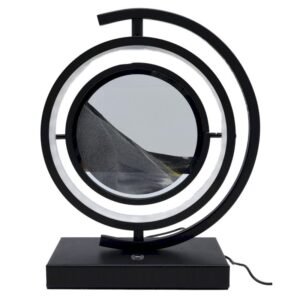 Lampe à Sable Mouvant Tour Design Réversible 33 cm – Gris