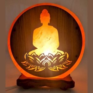 Lampe de Sel Bouddha Lotus – 4 à 6 kg, Ø 20 cm