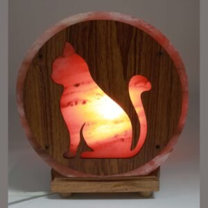 Lampe de Sel Chat – 4 à 6 kg, Ø 20 cm