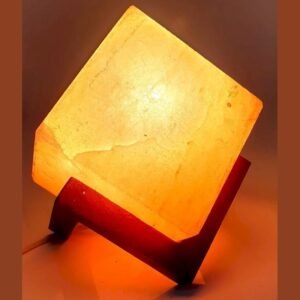 Lampe de Sel Cube Design – environ 3 kg