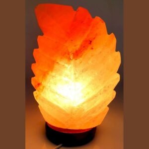 Lampe de Sel Feuille – 2 à 3 kg, 22 cm