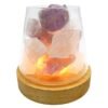 Lampe Diffuseur Améthyste + Cristal de Roche 10 cm