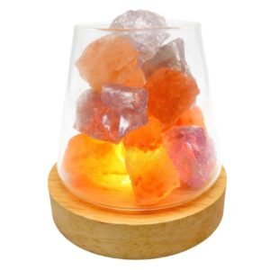 Lampe Diffuseur Sel Himalaya + Améthyste 10 cm