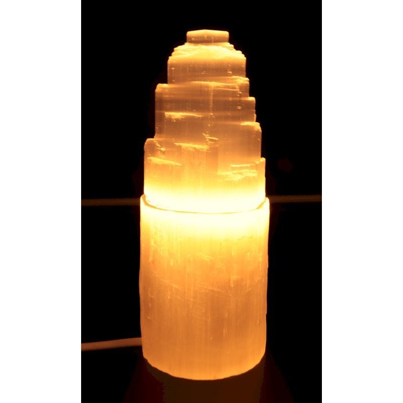 Lampe Sélénite Montagne 20 cm