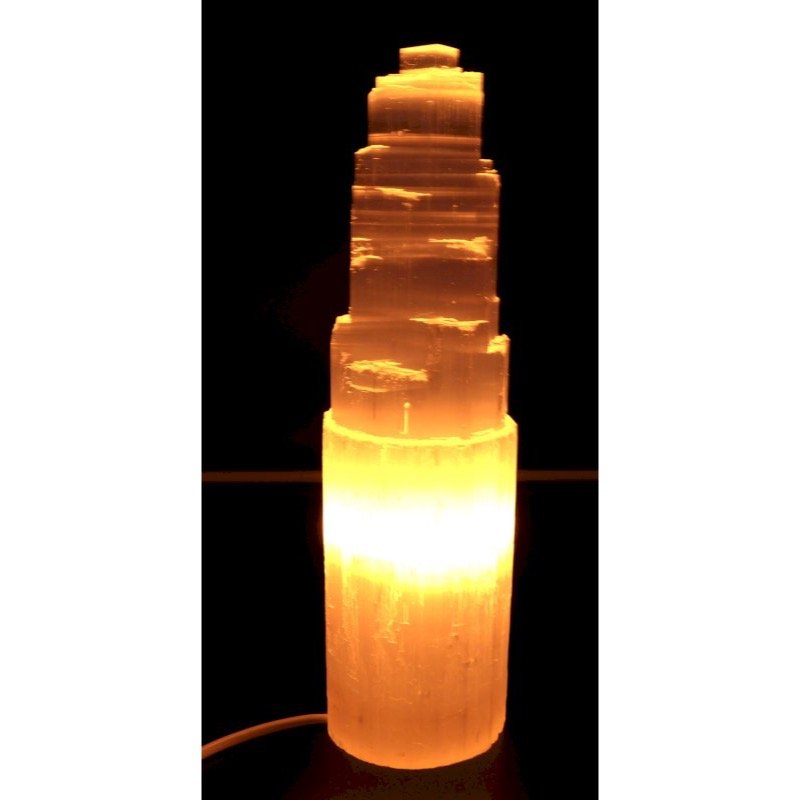 Lampe Sélénite Montagne 30 cm