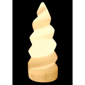 Lampe Sélénite Spirale 20 cm
