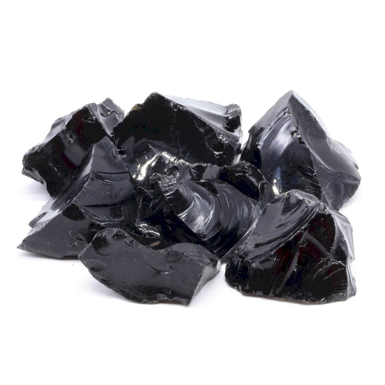 Obsidienne Noire 'A' brute – Lot de 1 kg