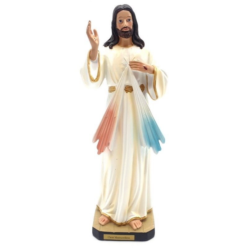 Statue Résine Sacré Coeur de Jesus/Miséricordieux 30 cm