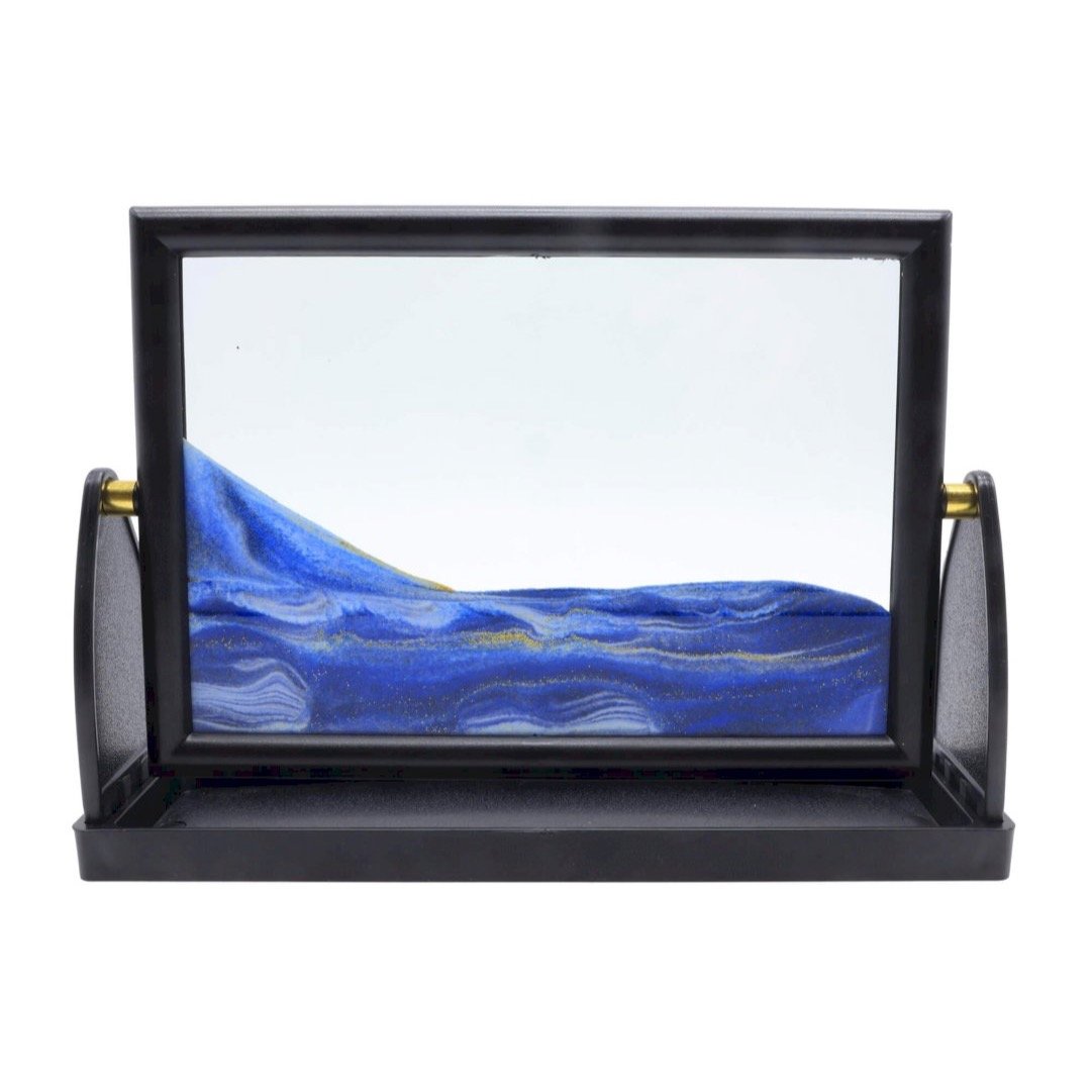 Tableau à Sable Mouvant Réversible 26 cm – Bleu