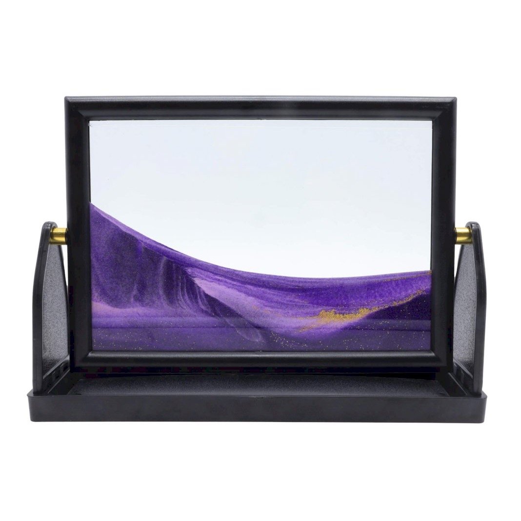 Tableau à Sable Mouvant Réversible 26 cm – Violet