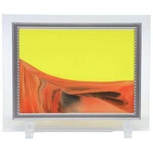 Tableau à Sable Mouvant Verre 22 cm – Orange