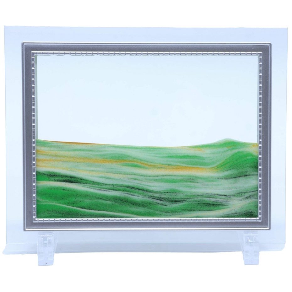 Tableau à Sable Mouvant Verre 22 cm – Vert