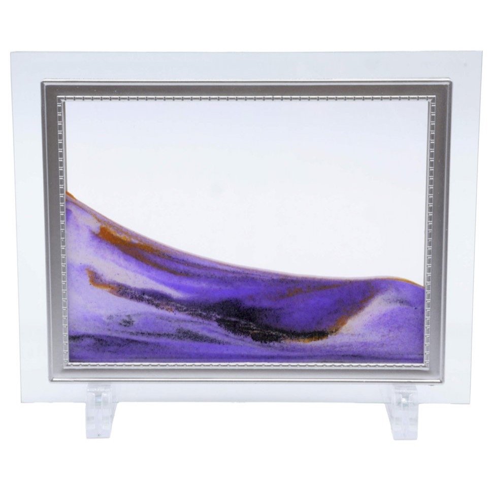 Tableau à Sable Mouvant Verre 22 cm – Violet